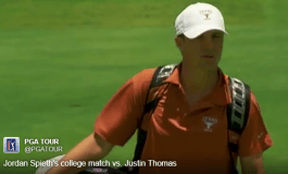 Jordan Spieth vs Justin Thomas en la universidad (vídeo)