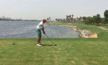 AYYY... el hoyo 18 de Dubai Creek Golf by Salvador Paya. Mena Tour